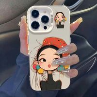 Coques de Téléphone Portable de Luxe Antichoc pour Femme et Fille, Compatibles avec iPhone 17 Air, 16, 15 Plus, Pro Max, 14, 13, 12, 11, X – Housse de Protection Arrière Anti-chute