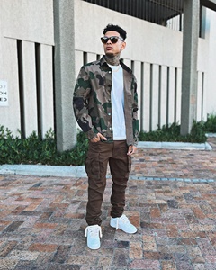 <span class=keywords><strong>Surchemise</strong></span> personnalisée pour hommes Chemise <span class=keywords><strong>camouflage</strong></span> à manches longues pour hommes Chemises décontractées à manches longues de créateur - Product Image 2