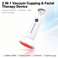 Nouvelle Version 2026 Masseur Électrique Gua Sha Anti-cellulite avec Ventouses, Chauffage, Vibration et Grattage, Aspiration 60-70kPa