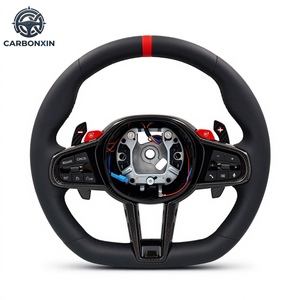 Volante LCI con Botones M1 y M2 y Franja Superior Roja para BMW X5G05X6G06G20G22G30M2G87M3G80M4G82 G42 M5 F90 F97 M340i, ¡Gran Venta! - Product Image 1