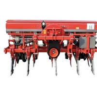 Semoir pneumatique 5 rangs monté sur tracteur, haute précision, pour maïs et soja, avec ajustement des rangs
