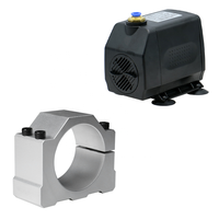 Moteur de broche refroidi par eau HLTNC 1,5 kW 80 mm ER16 220 V 24 000 tr/min avec onduleur YL620A pour machine de gravure et de fraisage CNC
