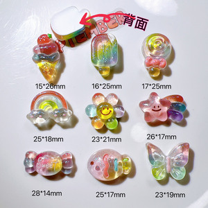 Accessoires en résine en gros, accessoires DIY, boucles de chaussures, matériaux artisanaux, autocollants pour gobelets, colle crème, cheveux - Product Image 2