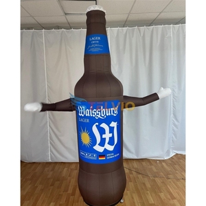 Botella de café inflable personalizada, botella de cerveza, exhibición promocional al aire libre, taza ondulada a mano, modelo de bailarina de aire, publicidad, cafetería - Product Image 2