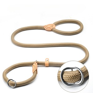 로프 개줄 가죽끈 애완동물 견인 로프 가죽끈 중대형견 산책 훈련용 가죽끈 - Product Image 3