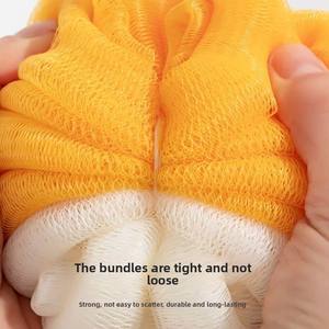 Bola de Baño en Forma de Calabaza, Bola de Baño Grande con Flores que no se Dispersan, Bola de Baño Suave con Flores, Toalla de Espuma para Hombres y Mujeres - Product Image 6