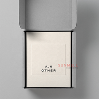 Caja de correo de envío gris barata impresa personalizada caja de papel de embalaje de álbum de perfume de cartón corrugado
