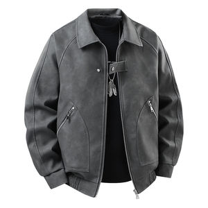 Doudoune à col montant 2026 - Manteau matelassé tendance, veste chaude en duvet avec fermeture boutonnée de couleur unie pour homme - Product Image 4