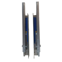 Pousser le tiroir ouvert glissière Rail Extension acier Soft Close Telescopicas Undermount métal boîte rouleau tiroir diapositives