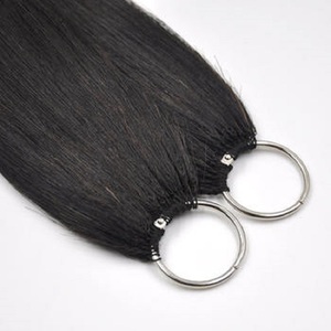Extensions de cheveux humains vierges Remy 100 % vietnamiens en gros pour tresses au crochet, extensions à pointe plume - Product Image 4