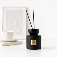 Bouteille diffuseur de parfum en verre vide cylindrique 150ml 200ml, emballage personnalisé avec étiquette