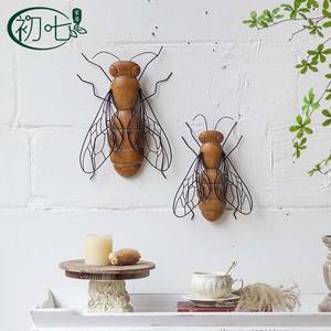 Decoración de pared de libélula hecha a mano para el hogar y la cafetería, estilo rústico, forma irregular A3149 - Product Image 4