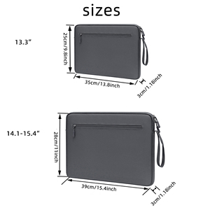 13-15.6 Inch <b>Laptop</b> <b>Sleeve</b>, Dual Zipper & Dual Pocket Design, Handheld <b>Laptop</b> Case with crystal super soft Lining Protective - Product Image 5