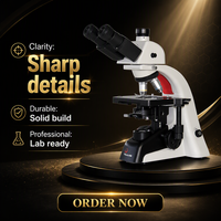 Phenix PH100 Series Medical Lab Trinocular Polarizing Microscope to Research Crystal, Mineral, Rock and Metallurgical