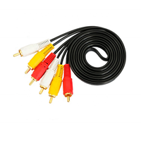 Cantell kabel audio 3rca ke 3rca, kabel av konektor av Kabel video kabel rca Harga Murah 1.5m 3m 5m
