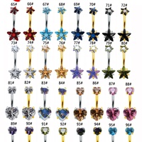 Anneau de nombril en acier inoxydable 316L, double barre de nombril, bijoux de piercing corporel, pierre en zircon CZ, cadeau pour fête, fiançailles, mariage