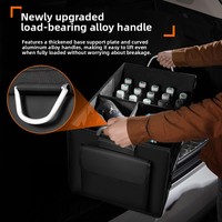 Organisateur de coffre en tissu Oxford, isotherme, imperméable, pliable, réfrigérant, portable, pour voiture, fabriqué en Chine