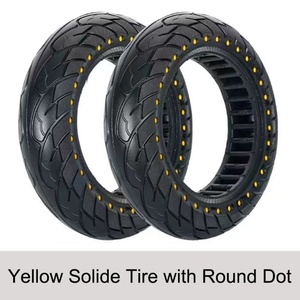 Solid Rubber Tire 10*2.5 Electric Scooter's <b>Colorful</b> Dot Elastic Honeycomb Tyre for Ninebot Max G30/G30D/G30P - Product Image 4