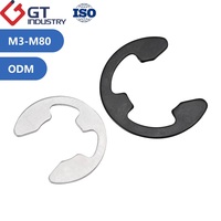 Stainless Steel 304 304L 316 316L 904L M9-M160 Large Heavy Duty Customized N1500 E Type Circlip E Style Retaining Ring Circlips