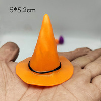 Chapeau de sorcière miniature en résine pour Halloween, ornement artisanal pour maison de poupée, décor de scène de diorama