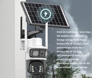 Cámara CCTV inalámbrica inteligente 2K 4Mp IP con cámara de seguridad Solar LTE 3G de largo alcance con <span class=keywords><strong>sensor</strong></span> PTZ <span class=keywords><strong>IR</strong></span> CMOS Visión nocturna en color - Product Image 5