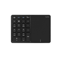 Keypad Numerik Nirkabel Dengan Touchpad BT 2.4G Mode Ganda Untuk Penggunaan Tablet Laptop Akuntan