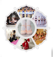 Chaussons de danse à semelle fendue en gros pour la danse classique, la danse de salon et le yoga, idéaux pour l'entraînement en intérieur