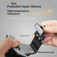 Support de téléphone de voiture à clip automatique universel 360°, directement de l'usine °   Support de téléphone portable rotatif pour grille d'aération de voiture 4,7-7,2 pouces