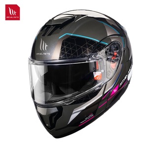 Casque relevable MTHELMETS en ABS, double visière, déverrouillage rapide, homologué ECE, intérieur entièrement amovible, design graphique, casques de moto - Product Image 4