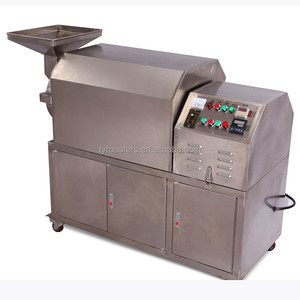 Công nghiệp 5kg 10kg điện gas trống hạt dẻ ca cao Hạt hạnh nhân rang hạt nướng đậu phộng rang rang Máy làm mát - Product Image 2