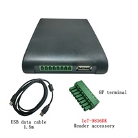 Lector/Grabador RFID UHF E-Bit 860-960 MHz ISO 18000-6C ABS Negro Windows 10 0-50cm para Tiendas Minoristas, Bibliotecas y Librerías, Antirrobo
