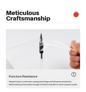 <span class=keywords><strong>Film</strong></span> étirable LLDPE pour palettes, qualité <span class=keywords><strong>alimentaire</strong></span>, haute transparence, 30 m de long, 50 cm de large, <span class=keywords><strong>rouleau</strong></span> de <span class=keywords><strong>film</strong></span> plastique/<span class=keywords><strong>film</strong></span> étirable - Product Image 4