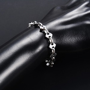 Bracelet Géométrique Rond et Carré Fait Main en Acier Inoxydable, Chaîne de Main, Bracelet de Poignet, Chevillère, Bijoux Métalliques pour Femmes et Hommes - Product Image 5