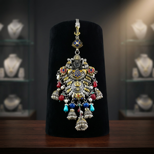 Impresionante Conjunto de Joyería Elegante en Plata y Oro Antiguo, Lujo Atemporal para Bodas y Compromisos, Colgantes y Dijes Especiales - Product Image 4