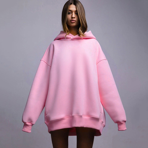 Phụ nữ của mùa đông quá khổ tập thể dục Áo Thun Áo Hoodie nhanh khô Nhiệt Áo khoác thoáng khí mô hình rắn Heavyweight dày thoải mái OEM - Product Image 6