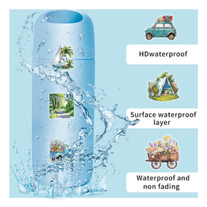 50 Pezzi Adesivi da Viaggio per Esterni, Cartoni Animati, Acquerello, <span class=keywords><strong>Campeggio</strong></span>, Creativi, Decorativi per Tablet, Quaderni, Cancelleria - Product Image 6