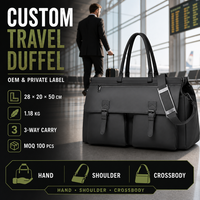 Sac de voyage personnalisé de grande taille avec compartiment pour ordinateur portable et design multi-positions pour les voyages d'affaires, les week-ends et les trajets quotidiens
