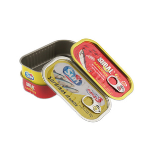Boîtes en métal personnalisées imprimées 125g pour viande de crabe, sardines, poisson – Boîtes vides pour emballage - Product Image 3