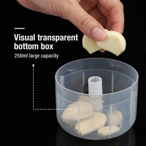 Hachoir à ail électrique <span class=keywords><strong>mini</strong></span> rechargeable USB 100 ml, robot culinaire portable pour gingembre, piment et légumes, fonctionnement à un bouton - Product Image 6