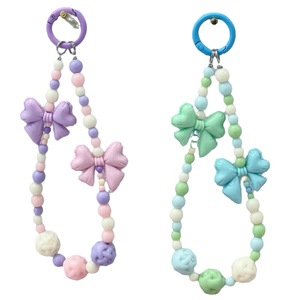2025 Hot New DIY Accesorios Crema Color sólido Globo Streaming Bow Beads Pintado a mano Acrílico Plástico y Lucite Beads - Product Image 5