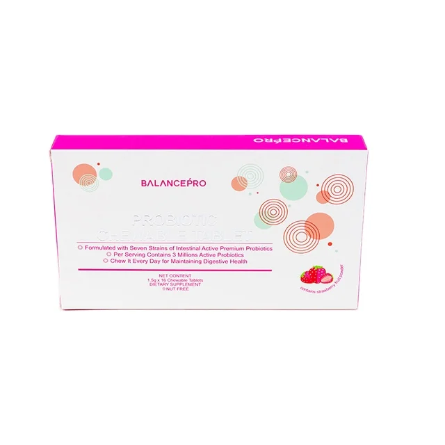 Таблетки пробиотики жевательные с 3 миллионами активных пробиотиков для поддержания пищеварительного состояния пищевая таблетка пищевая добавка