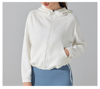 Sweat-shirts tendance pour femmes, coupe ample, manches longues, style athlétique, chauds, à fermeture éclair, pour l'automne