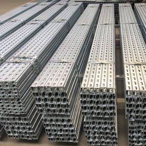 รางเหล็กช่องวาย HDG ขนาด 1-5/8" x 1-5/8" ยาว 10 ฟุต ความหนา 12/14/16 เกจ สำหรับโครงสร้างแผงโซลาร์เซลล์ - Product Image 6