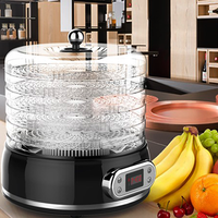 Elektrische Mini 5 -10 Trays Aanpassen Thuis Voedsel Dehydrator Food Processor Ronde Vorm Fruit Droger