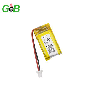 מוצר טוב GEB 401428 סוללת ליפו נטענת <span class=keywords><strong>3.7v</strong></span> 130mAh סוללת ליתיום פולימר 130mah 401428 סוללת ליתיום פולימר - Product Image 1