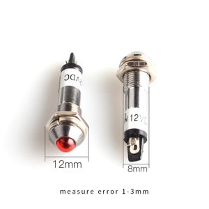 8 мм металлическая светодиодная индикаторная лампа предупреждающий пилотный свет - Product Image 6