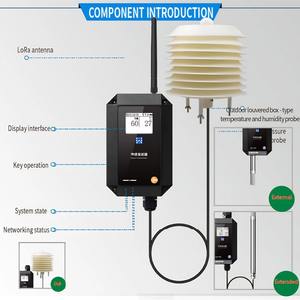 환경 ± 0.2 °C/-40 ~ 125 °C IP67 무선 및 RF 모듈 LoRa 모니터링 온도 수분 습도 센서 - Product Image 3