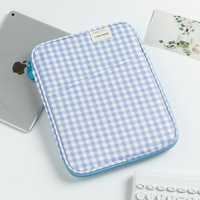 Nueva Bolsa para Portátil Coreana a Cuadros, Duradera, de Gran Capacidad, para Portátiles Apple de 11 Pulgadas, Funda para Tablet, Disponible en Stock