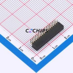 X1321FR-2x17-C43D24 Pin Socket Bent Lead Through Hole,P=1.27mm Connector 2x17P 1.27mm 1.27mm Square Hole - Product Image 1
