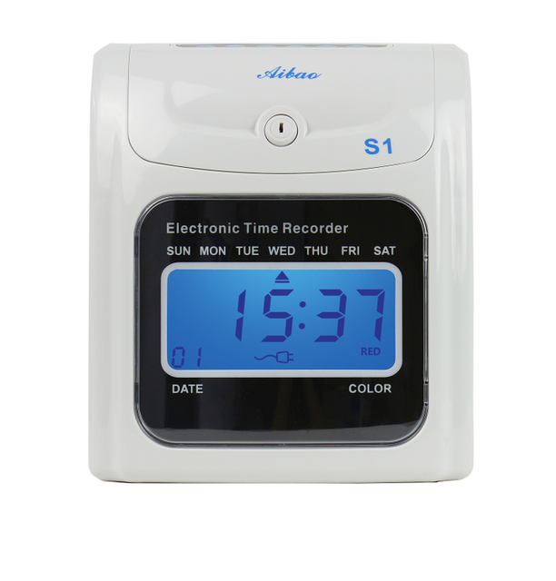 Office Equipment Punch Card Time Clock Attendance Machine